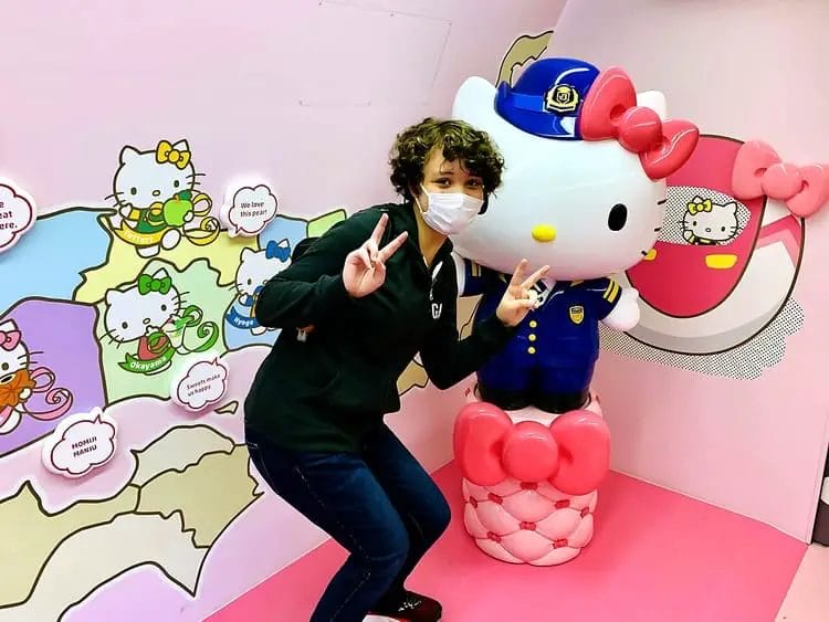 Hello Kitty Osaka to Hiroshima Shinkansen\