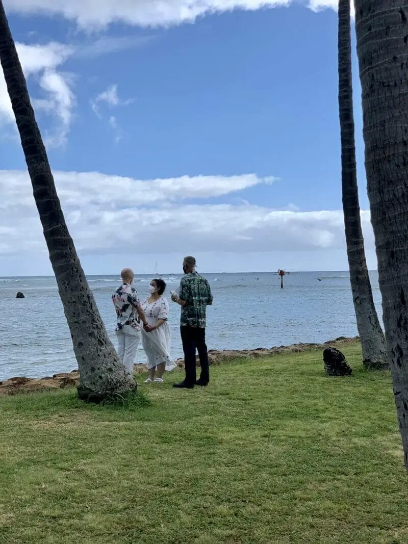 Hawaii elopement package affordable Waikiki beach wedding\