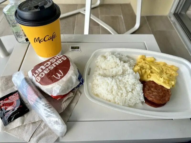McDonald\'s Hawaii local breakfast Portuguese sausage\